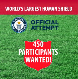 Guinness Book of World Records® Attempt for Largest Human Shield