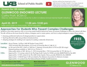 15th Annual Glenwood Endowed Lecture