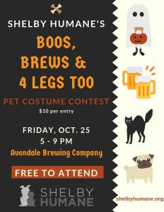 Shelby Humane’s Boos, Brews and 4 Legs Too