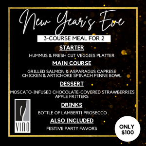Celebrate New Year’s Eve with Vino Dine-in or To-Go