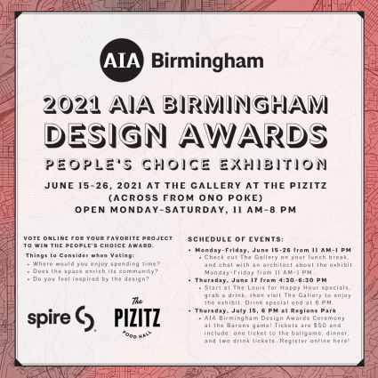 Gallery 1 - AIA Birmingham Design Awards People's Choice Exhibit