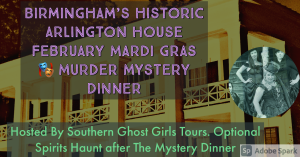 Mardi Gras Murder Mystery Dinner Event at Birmingham’s Arlington House