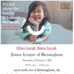 Junior League of Birmingham’s Blood Drive with LifeSouth