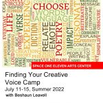Summer 2022 Art Camps: Finding Your Creative Voice Spoken Word/Creative Writing Camp