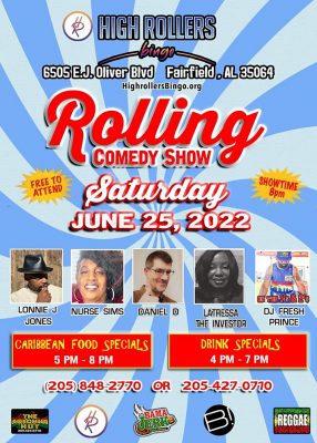Rolling! The Comedy Show at High Rollers Bingo