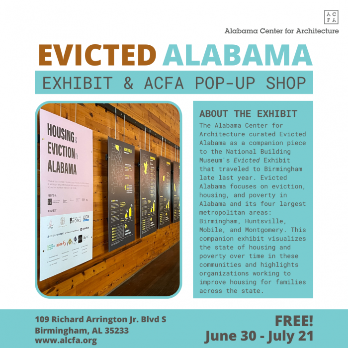 Evicted Alabama Exhibit & ACFA Pop-Up Shop