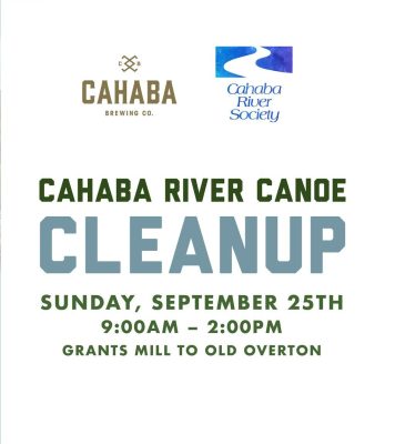 Cahaba River Canoe Clean-Up