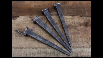 Forging Nails - First Blacksmith Class