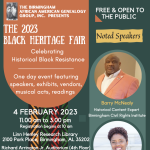 Gallery 1 - The Birmingham African American Genealogy Group presents 2023 BLACK HERITAGE FAIR