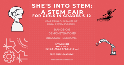 She's Into STEM: A STEM Fair For Girls in Grades 6 to 12
