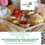 March Lillie's Cup Afternoon Tea