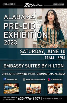 ZN Fashions Alabama Pre-Eid Exhibition