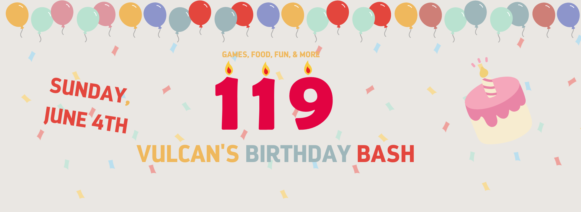 Vulcan's 119th Birthday Bash