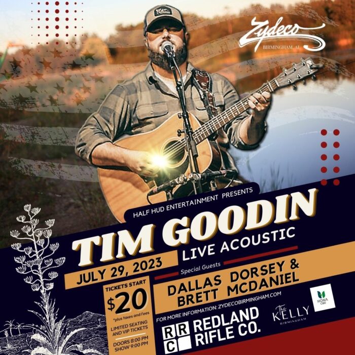Raw Talent | Real Country: Tim Goodin live (special guests; Dallas Dorsey and Brett McDaniel)