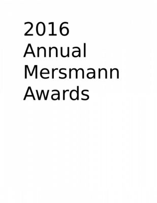 UAB Writer's Series Presents: 2016 Annual Mersmann Awards