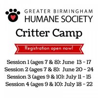 Critter Camp at the Greater Birmingham Humane Society